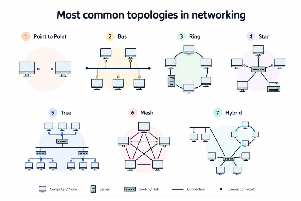 types of network topologies